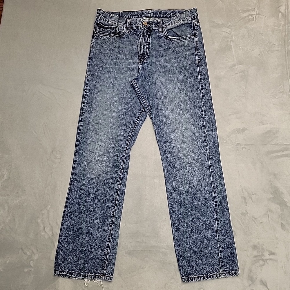 Nautica Jeans Mens 34x32 Blue Relaxed Fit Denim Pants Everyday‎ Comfort Casual